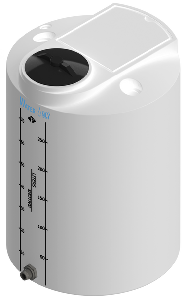 75 Gal ProChem® Potable Water Tank w/Bulkhead Fittings - Twist Lid 8